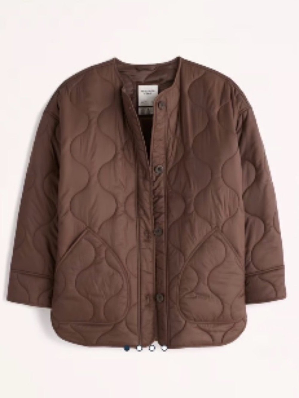 A&F Brown Quilted Coat